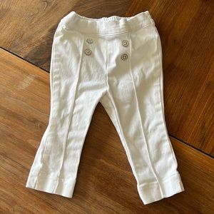 Janie and Jack white dress pant 12-18 M